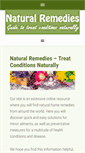 Mobile Screenshot of natural-remediesinfo.com