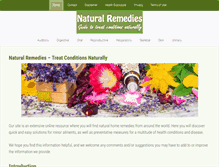 Tablet Screenshot of natural-remediesinfo.com